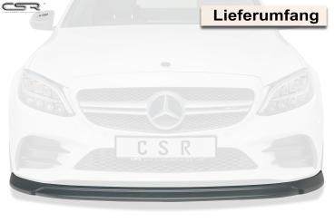 CSR Frontspoiler | Cup-Spoilerlippe mit ABE für Mercedes-Benz C43 AMG 205 CSL323-C Carbon Look Hochglanz (keine Lackierung erforderlich)