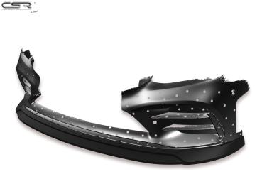 CSR Frontspoiler | Cup-Spoilerlippe mit ABE für Mercedes-Benz C43 AMG 205 CSL323-C Carbon Look Hochglanz (keine Lackierung erforderlich)