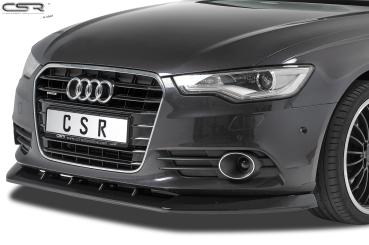 CSR Frontspoiler | Cup-Spoilerlippe mit ABE für Audi A6 C7 4G CSL325-G Glossy schwarz Hochglanz (keine Lackierung erforderlich)