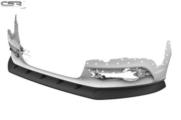 CSR Frontspoiler | Cup-Spoilerlippe mit ABE für Audi A6 C7 4G CSL325-C Carbon Look Hochglanz (keine Lackierung erforderlich)