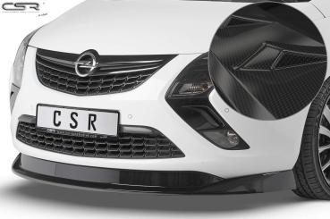CSR Frontspoiler | Cup-Spoilerlippe mit ABE für Opel Zafira C Tourer CSL326-C Carbon Look Hochglanz (keine Lackierung erforderlich)