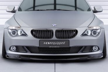 CSR Frontspoiler | Cup-Spoilerlippe mit ABE für BMW 6er E63/E64 LCI CSL329-G Glossy schwarz Hochglanz (keine Lackierung erforderlich)