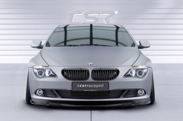 CSR Frontspoiler | Cup-Spoilerlippe mit ABE für BMW 6er E63/E64 LCI CSL329-G Glossy schwarz Hochglanz (keine Lackierung erforderlich)