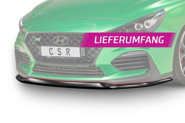 CSR Frontspoiler | Cup-Spoilerlippe mit ABE für Hyundai I30 (PD) N/N-Line CSL331-G Glossy schwarz Hochglanz (keine Lackierung erforderlich)