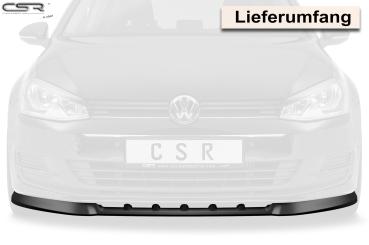 CSR Frontspoiler | Cup-Spoilerlippe mit ABE für VW Golf 7 CSL332-L Lackierung erforderlich (unlackiert roh)