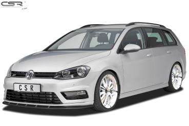 CSR Frontspoiler | Cup-Spoilerlippe mit ABE für VW Golf 7 R-Line CSL333-C Carbon Look Hochglanz (keine Lackierung erforderlich)