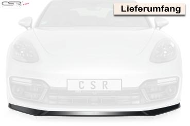 CSR Frontspoiler | Cup-Spoilerlippe mit ABE für Porsche Panamera 2 CSL336-S strukturiert schwarz matt (keine Lackierung erforderlich)