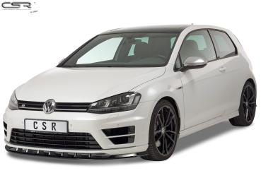 CSR Frontspoiler | Cup-Spoilerlippe mit ABE für VW Golf 7 R CSL340-G Glossy schwarz Hochglanz (keine Lackierung erforderlich)