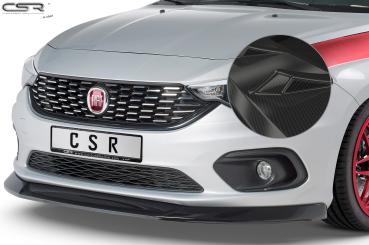 CSR Frontspoiler | Cup-Spoilerlippe mit ABE für Fiat Tipo (Typ 356) CSL344-C Carbon Look Hochglanz (keine Lackierung erforderlich)