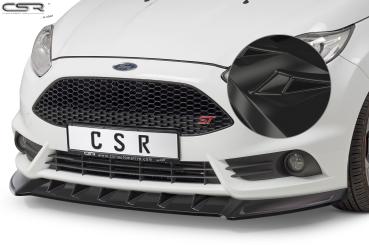 CSR Frontspoiler | Cup-Spoilerlippe mit ABE für Ford Fiesta MK7 ST CSL351-G Glossy schwarz Hochglanz (keine Lackierung erforderlich)