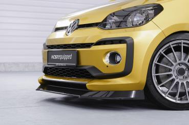 CSR Frontspoiler | Cup-Spoilerlippe mit ABE für VW up! CSL353-C Carbon Look Hochglanz (keine Lackierung erforderlich)