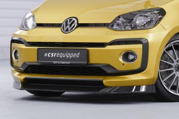 CSR Frontspoiler | Cup-Spoilerlippe mit ABE für VW up! CSL353-C Carbon Look Hochglanz (keine Lackierung erforderlich)