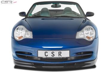 CSR Frontspoiler | Cup-Spoilerlippe mit ABE für Porsche 911/996 CSL355-C Carbon Look Hochglanz (keine Lackierung erforderlich)