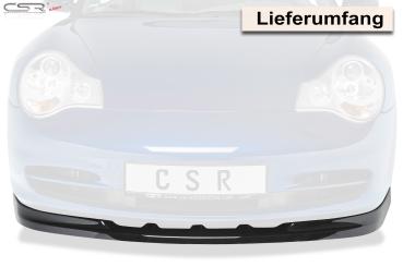 CSR Frontspoiler | Cup-Spoilerlippe mit ABE für Porsche 911/996 CSL355-C Carbon Look Hochglanz (keine Lackierung erforderlich)