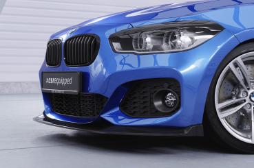 CSR Frontspoiler | Cup-Spoilerlippe mit ABE für BMW 1er F20/F21 M-Paket CSL356-G Glossy schwarz Hochglanz (keine Lackierung erforderlich)