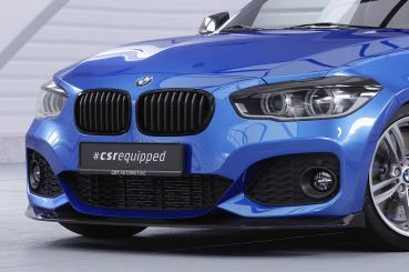 CSR Frontspoiler | Cup-Spoilerlippe mit ABE für BMW 1er F20/F21 M-Paket CSL356-G Glossy schwarz Hochglanz (keine Lackierung erforderlich)