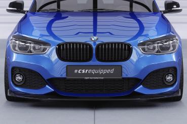 CSR Frontspoiler | Cup-Spoilerlippe mit ABE für BMW 1er F20/F21 M-Paket CSL356-G Glossy schwarz Hochglanz (keine Lackierung erforderlich)