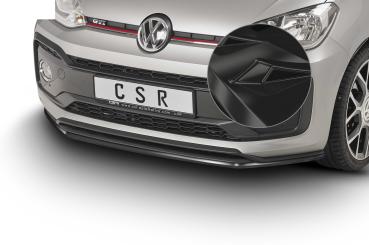 CSR Frontspoiler | Cup-Spoilerlippe mit ABE für VW up! GTI CSL357-G Glossy schwarz Hochglanz (keine Lackierung erforderlich)