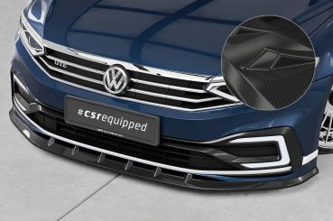 CSR Frontspoiler | Cup-Spoilerlippe mit ABE für VW Passat B8 Typ 3G CSL358-C Carbon Look Hochglanz (keine Lackierung erforderlich)