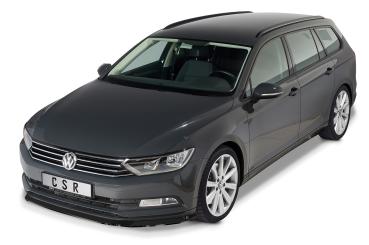 CSR Frontspoiler | Cup-Spoilerlippe mit ABE für VW Passat B8 Typ 3G CSL359-G Glossy schwarz Hochglanz (keine Lackierung erforderlich)
