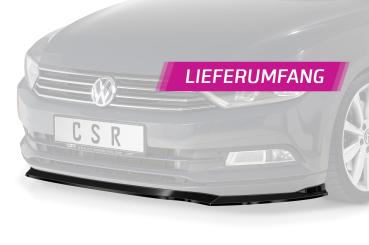 CSR Frontspoiler | Cup-Spoilerlippe mit ABE für VW Passat B8 Typ 3G CSL359-G Glossy schwarz Hochglanz (keine Lackierung erforderlich)