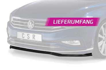 CSR Frontspoiler | Cup-Spoilerlippe mit ABE für VW Passat B8 Typ 3G CSL360-C Carbon Look Hochglanz (keine Lackierung erforderlich)