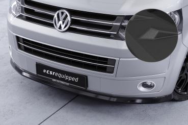 CSR Frontspoiler | Cup-Spoilerlippe mit ABE für VW T5 Bus CSL363-S strukturiert schwarz matt (keine Lackierung erforderlich)