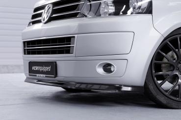 CSR Frontspoiler | Cup-Spoilerlippe mit ABE für VW T5 Bus CSL363-S strukturiert schwarz matt (keine Lackierung erforderlich)