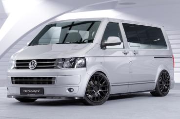 CSR Frontspoiler | Cup-Spoilerlippe mit ABE für VW T5 Bus CSL363-S strukturiert schwarz matt (keine Lackierung erforderlich)