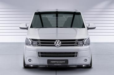 CSR Frontspoiler | Cup-Spoilerlippe mit ABE für VW T5 Bus CSL363-S strukturiert schwarz matt (keine Lackierung erforderlich)