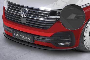 CSR Frontspoiler | Cup-Spoilerlippe mit ABE für VW T6.1 Bus CSL364-S strukturiert schwarz matt (keine Lackierung erforderlich)