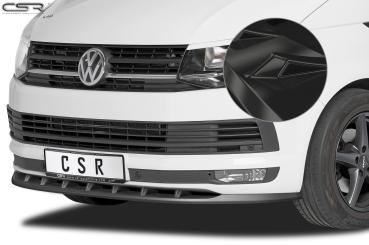 CSR Frontspoiler | Cup-Spoilerlippe mit ABE für VW T6 Bus CSL365-G Glossy schwarz Hochglanz (keine Lackierung erforderlich)
