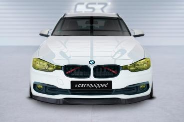 CSR Frontspoiler | Cup-Spoilerlippe mit ABE für BMW 3er F30/F31 CSL366-G Glossy schwarz Hochglanz (keine Lackierung erforderlich)