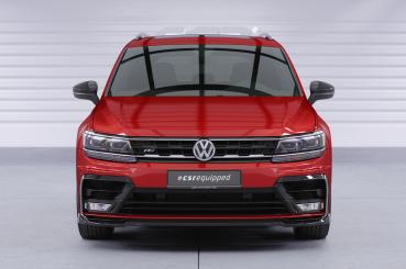 CSR Frontspoiler | Cup-Spoilerlippe mit ABE für VW Tiguan II (Typ AD1) R-Line CSL367-S strukturiert schwarz matt (keine Lackierung erforderlich)
