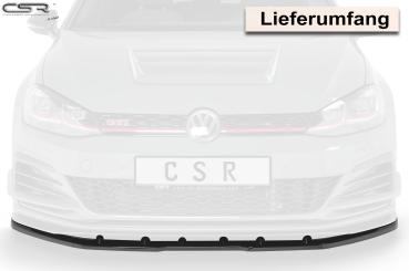 CSR Frontspoiler | Cup-Spoilerlippe mit ABE für VW Golf 7 GTI TCR CSL368-L Lackierung erforderlich (unlackiert roh)