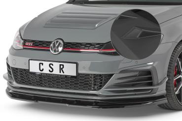 CSR Frontspoiler | Cup-Spoilerlippe mit ABE für VW Golf 7 GTI TCR CSL368-L Lackierung erforderlich (unlackiert roh)