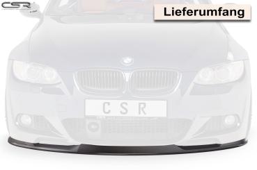 CSR Frontspoiler | Cup-Spoilerlippe mit ABE für BMW 3er E92/E93 M-Paket CSL372-G Glossy schwarz Hochglanz (keine Lackierung erforderlich)