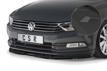 CSR Frontspoiler | Cup-Spoilerlippe mit ABE für VW Passat B8 Typ 3G CSL374-S strukturiert schwarz matt (keine Lackierung erforderlich)