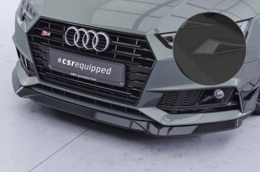 CSR Frontspoiler | Cup-Spoilerlippe mit ABE für Audi A4 B9 8W S-Line / S4 B9 8W CSL376-S strukturiert schwarz matt (keine Lackierung erforderlich)