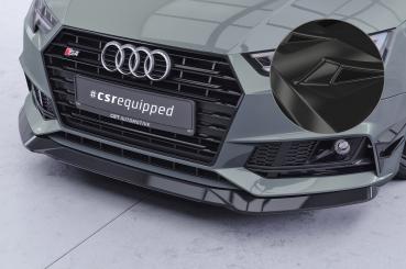 CSR Frontspoiler | Cup-Spoilerlippe mit ABE für Audi A4 B9 8W S-Line / S4 B9 8W CSL376-G Glossy schwarz Hochglanz (keine Lackierung erforderlich)