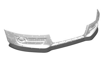 CSR Frontspoiler | Cup-Spoilerlippe mit ABE für Audi A5 8T CSL378-L Lackierung erforderlich (unlackiert roh)