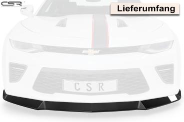 CSR Frontspoiler | Cup-Spoilerlippe mit ABE für Chevrolet Camaro 6 CSL379-C Carbon Look Hochglanz (keine Lackierung erforderlich)