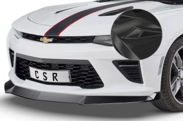 CSR Frontspoiler | Cup-Spoilerlippe mit ABE für Chevrolet Camaro 6 CSL379-C Carbon Look Hochglanz (keine Lackierung erforderlich)