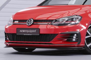CSR Frontspoiler | Cup-Spoilerlippe mit ABE für VW Golf 7 GTI / GTD CSL380-S strukturiert schwarz matt (keine Lackierung erforderlich)