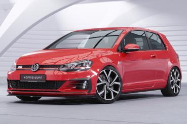 CSR Frontspoiler | Cup-Spoilerlippe mit ABE für VW Golf 7 GTI / GTD CSL380-S strukturiert schwarz matt (keine Lackierung erforderlich)