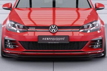 CSR Frontspoiler | Cup-Spoilerlippe mit ABE für VW Golf 7 GTI / GTD CSL380-S strukturiert schwarz matt (keine Lackierung erforderlich)