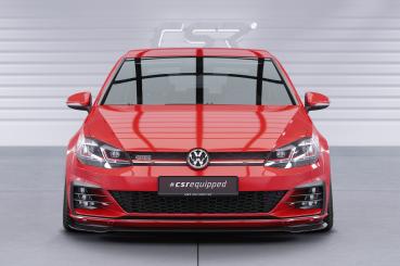 CSR Frontspoiler | Cup-Spoilerlippe mit ABE für VW Golf 7 GTI / GTD CSL380-S strukturiert schwarz matt (keine Lackierung erforderlich)