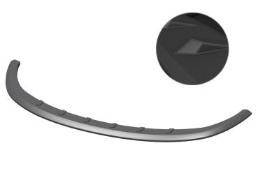 CSR Frontspoiler | Cup-Spoilerlippe mit ABE für VW Golf 5 R32 CSL381-S strukturiert schwarz matt (keine Lackierung erforderlich)