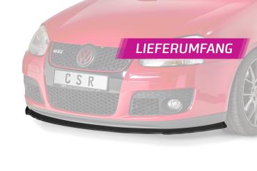 CSR Frontspoiler | Cup-Spoilerlippe mit ABE für VW Golf 5 GTI/GT CSL382-C Carbon Look Hochglanz (keine Lackierung erforderlich)