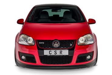 CSR Frontspoiler | Cup-Spoilerlippe mit ABE für VW Golf 5 GTI/GT CSL382-C Carbon Look Hochglanz (keine Lackierung erforderlich)